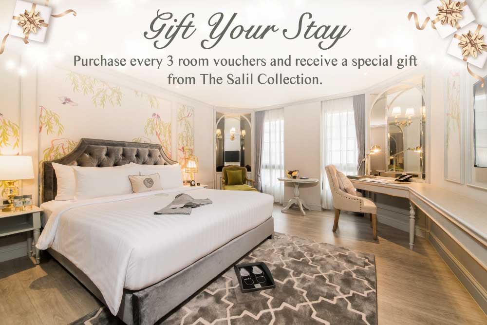 3 Vouchers of Deluxe Suite with Breakfast + Free a Salil Collection Cap